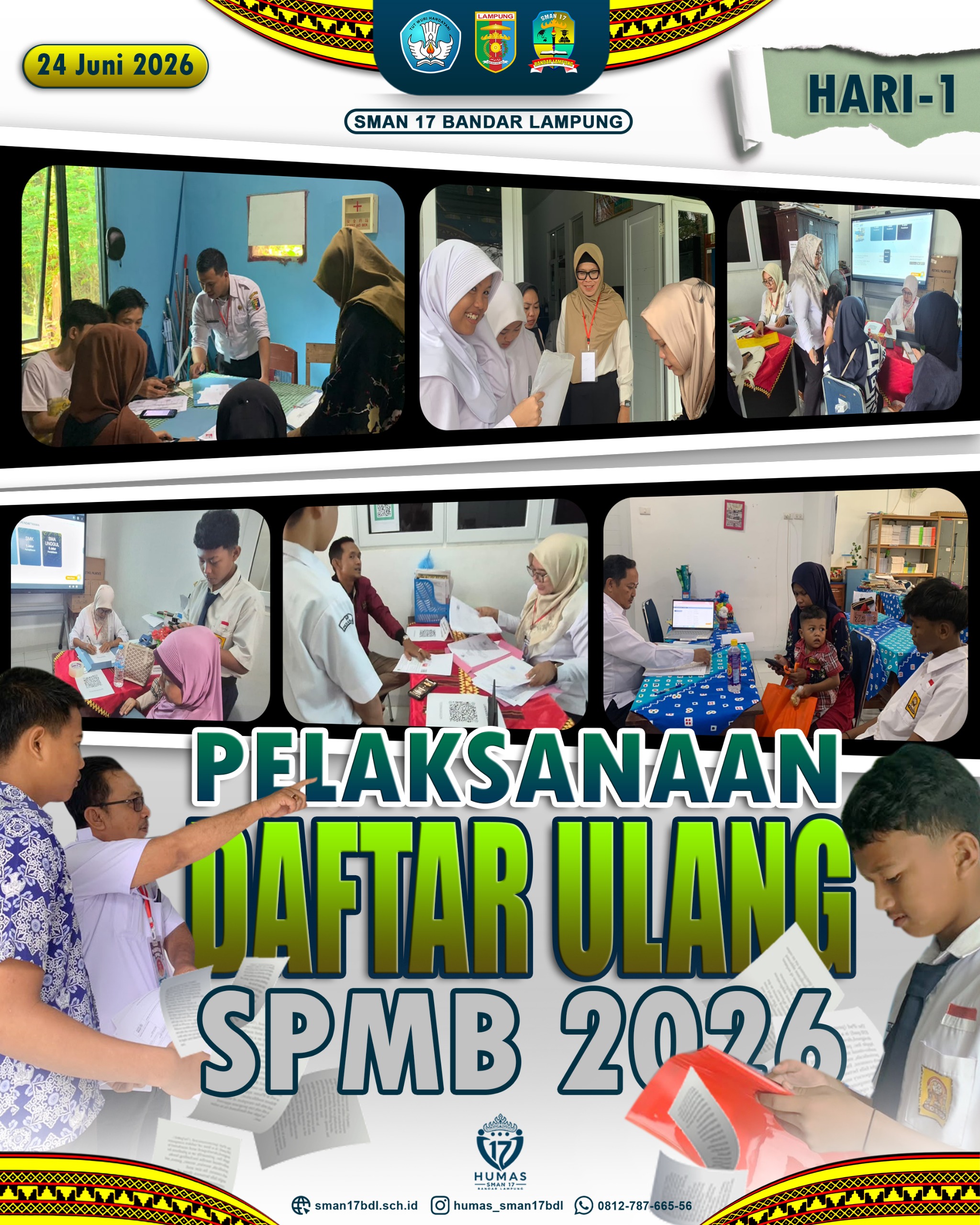Pengumuman: Alur dan Jadwal Daftar Ulang SPMB 2026 SMAN 17 Bandar Lampung